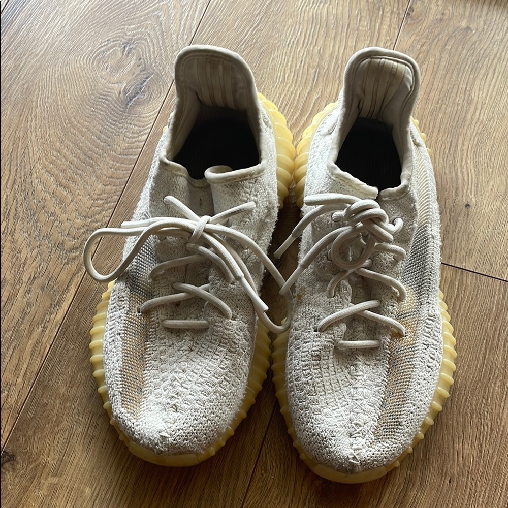 adidas Cream and Tan Athletic Shoes